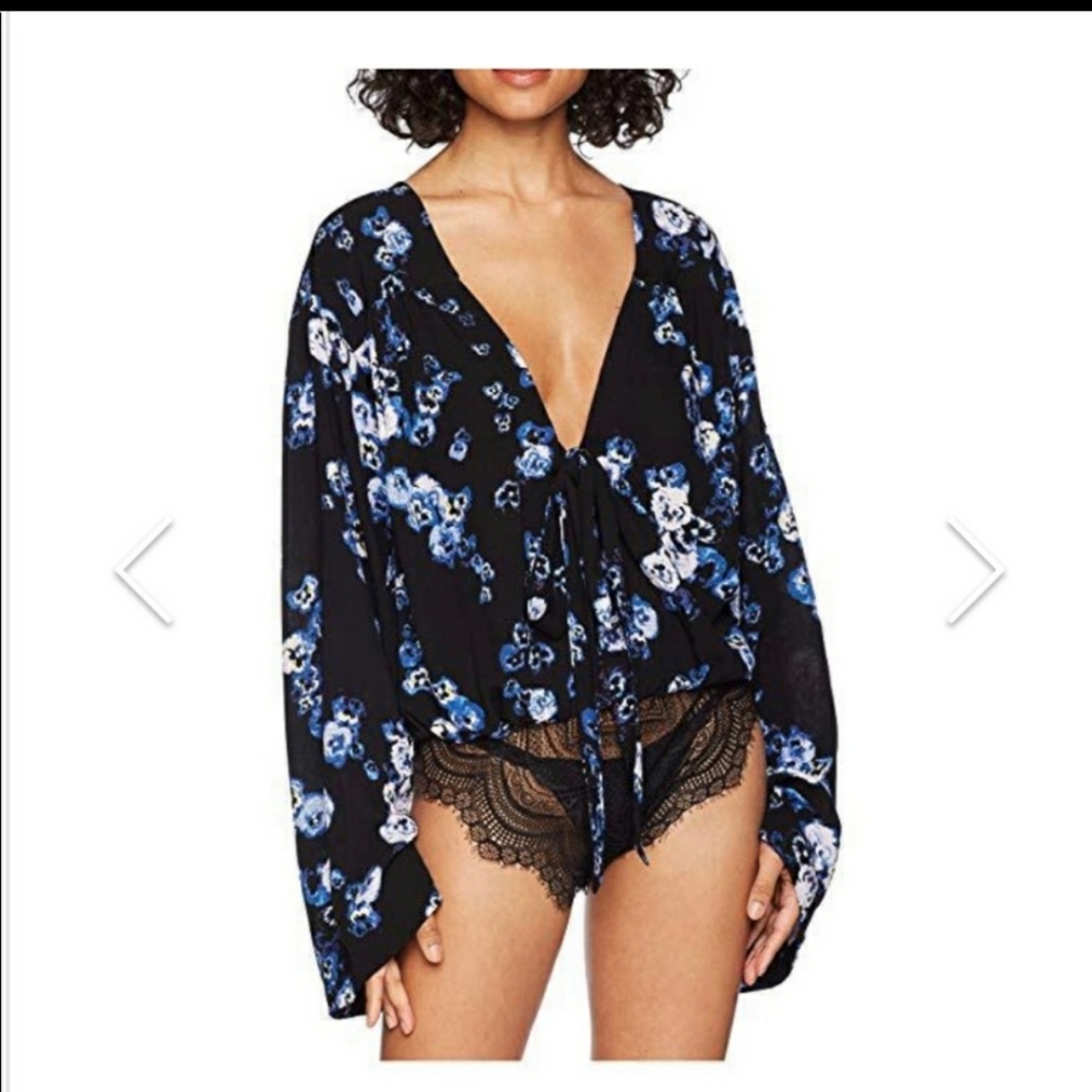 FREE PEOPLE FORTIES FEELS BODYSUIT size Large
